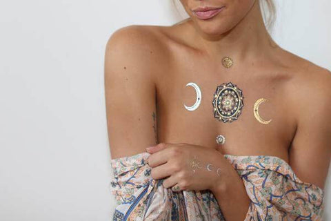 Yoga Metallic Tattoos