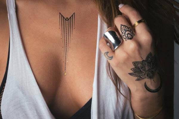 Metallic Jewelry Tattoos