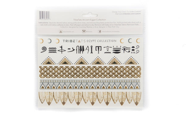 Ancient Egypt Collection | Metallic Tattoos Variety Set