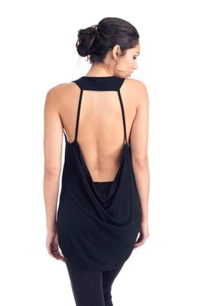 Metallic Backless top