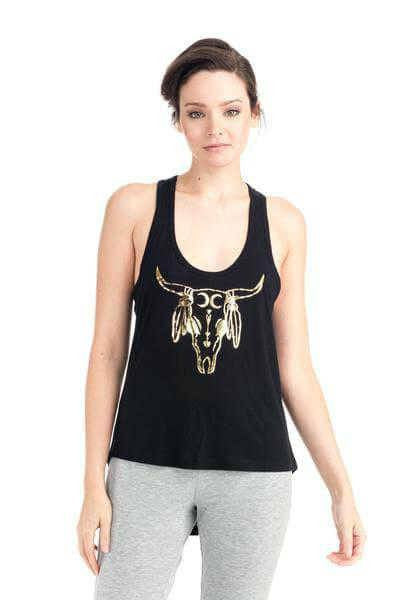 TRIBULL TANK Metallic Backless Tank